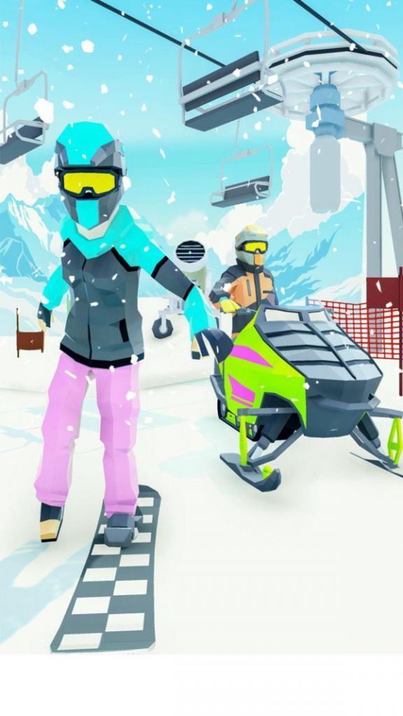 滑雪激斗赛游戏安卓中文版v1.0 截图1