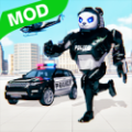 警察熊猫机器人最新版破解版下载