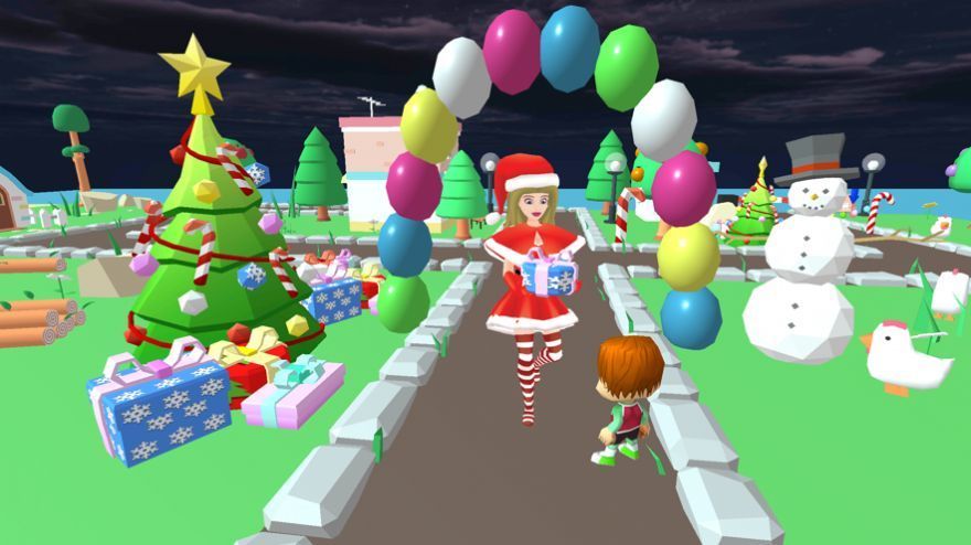 圣诞圣诞老人女孩开车游戏官方最新版v1.0 截图1