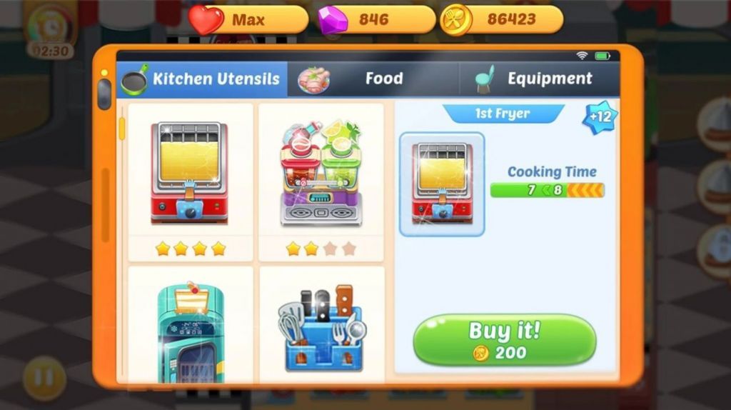 烹饪生活疯狂厨师游戏安卓版v1.5 截图0