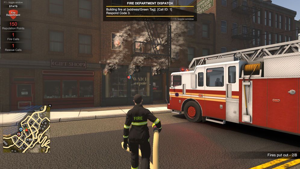 警情消防医护模拟器中文手机版（Flashing Lights）v1.0 截图0