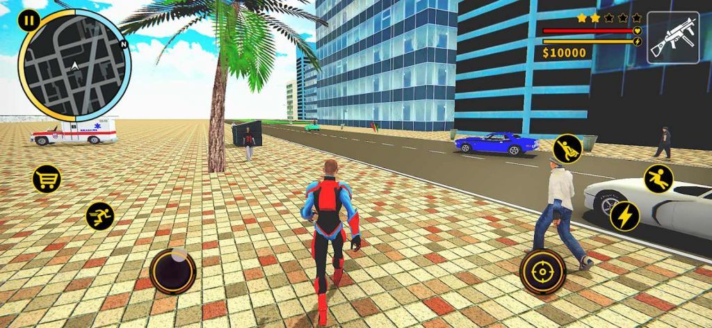 飞天蜘蛛超级英雄游戏安卓版v1.1 截图1
