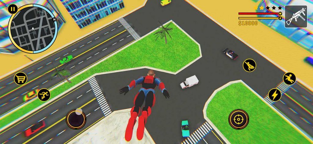 飞天蜘蛛超级英雄游戏安卓版v1.1 截图0