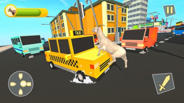老山羊模拟器城市狂奔游戏官方版v1.0 截图2