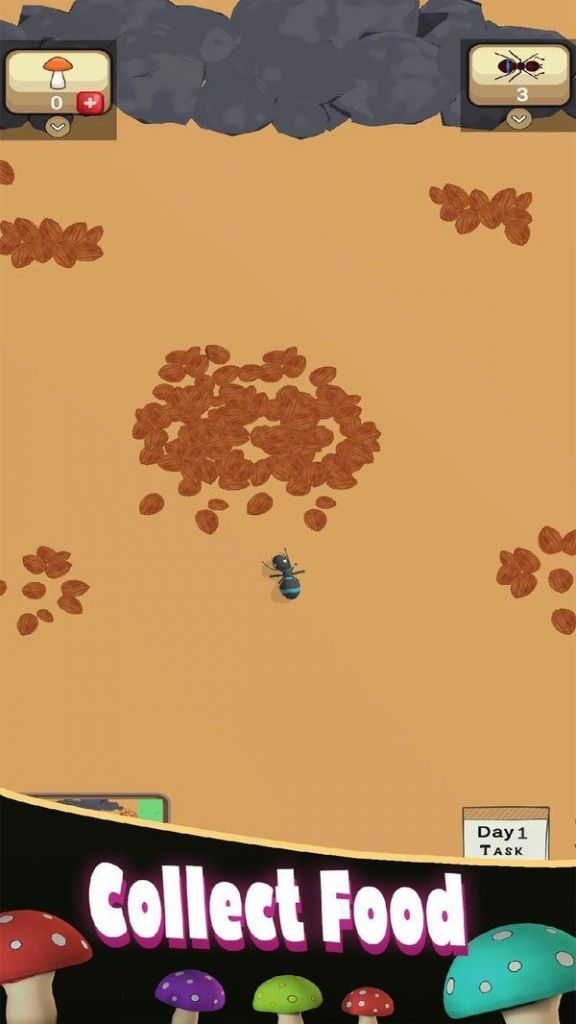蚁丘模拟器无限蘑菇无限蚂蚁破解版图片1