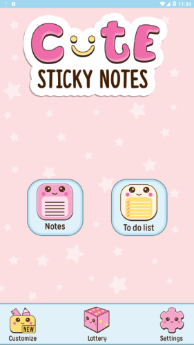 Cute Sticky Notes Widgetapp图2