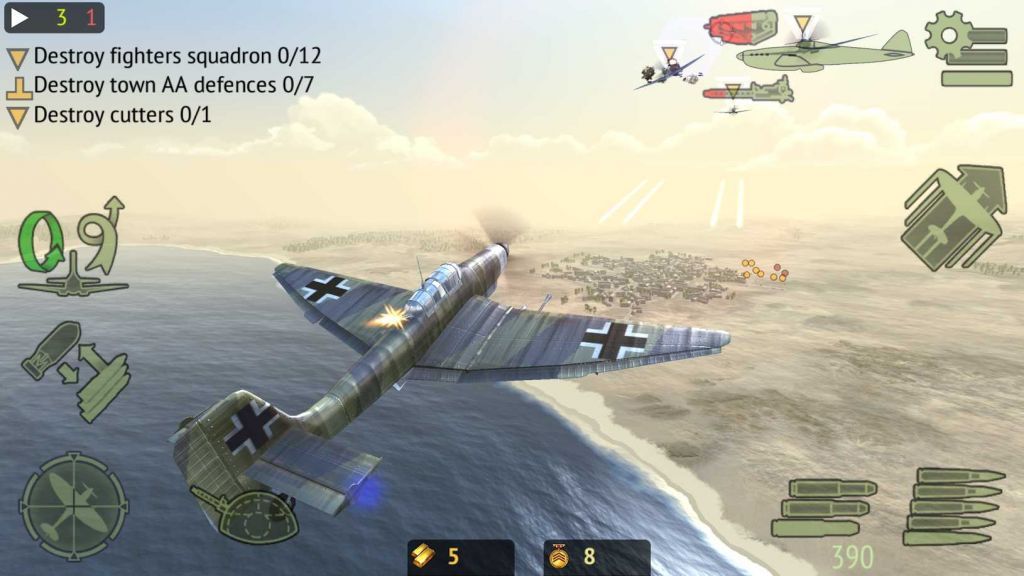 战机二战空中战场1.9解锁所有飞机破解版下载无限金币图片1