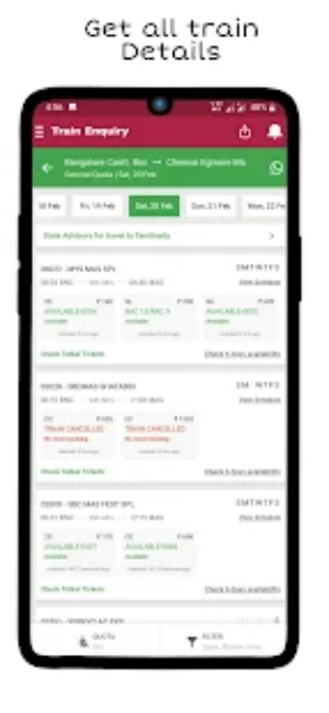 印度铁路信息查询app图2