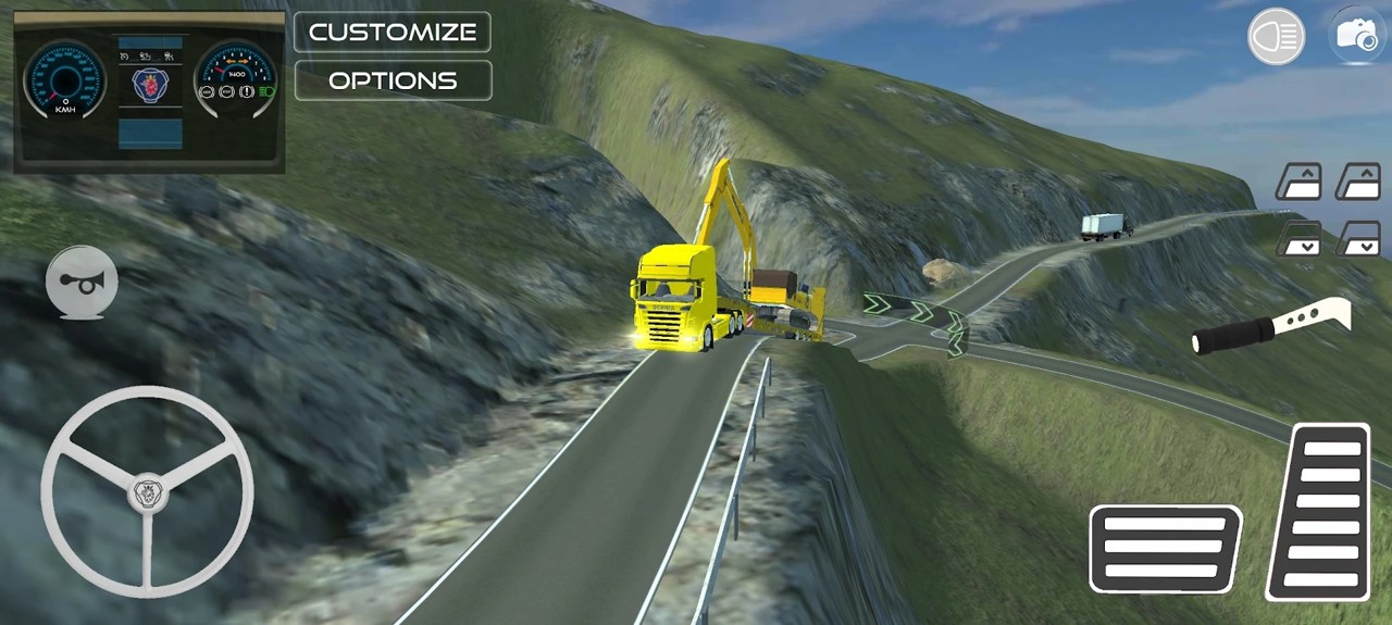 危险的道路卡车司机游戏中文版（Dangerous Roads Trucker）图1