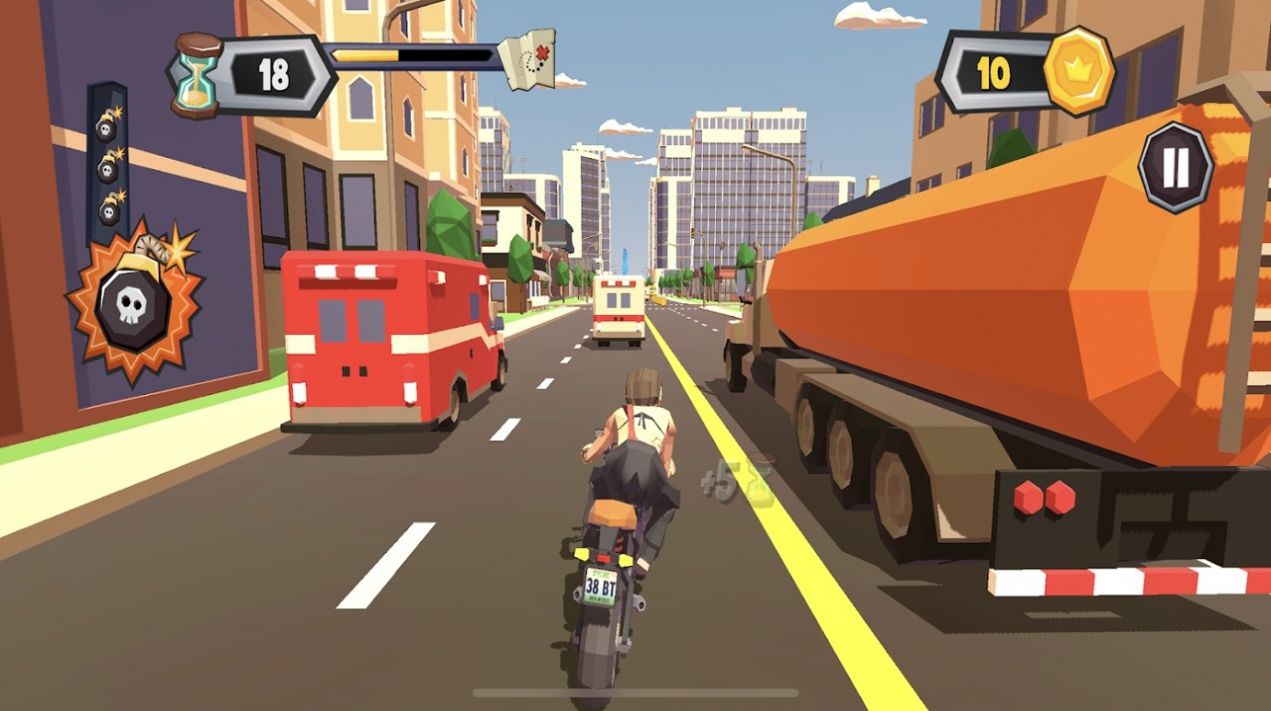混乱交通摩托车骑士游戏中文版（Chaos Traffic Motorbike Rider）