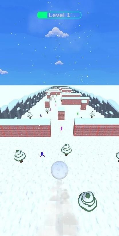 雪球向前滚游戏官方版(Snowball Down)图1