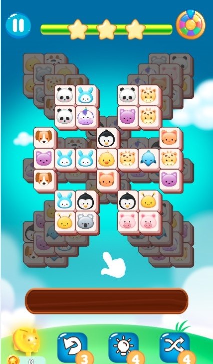 动物方块消消乐游戏中文版（Animal Tile Match）图2