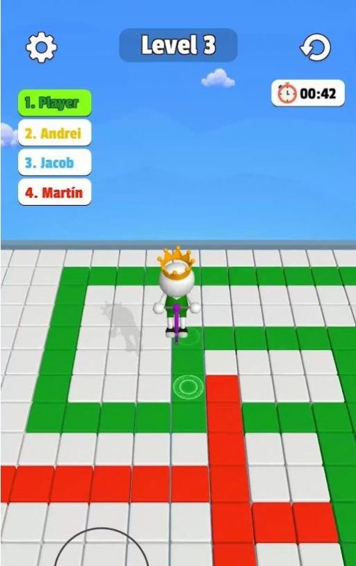 弹跳杆涂色竞赛游戏官方版（Pogo Colors）图0