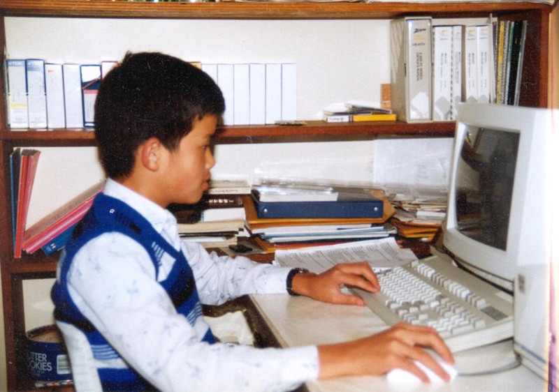 CZ使用他的第一台电脑