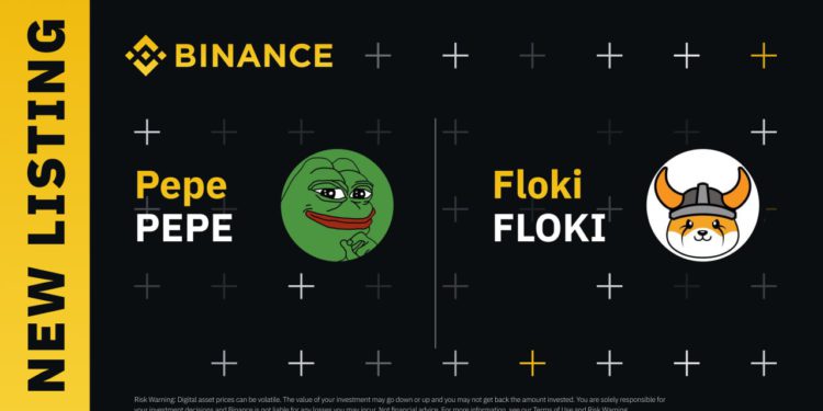 币安宣布于创新区上线PEPE、FLOKI 推动2个项目双双跳涨