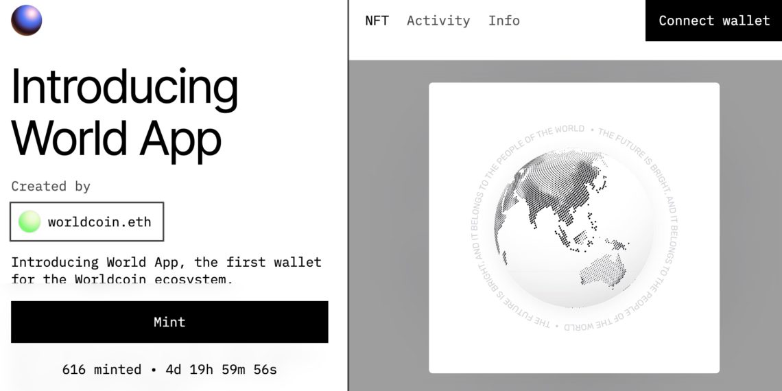 免费铸造！Worldcoin 推出Introducing World App纪念NFT
