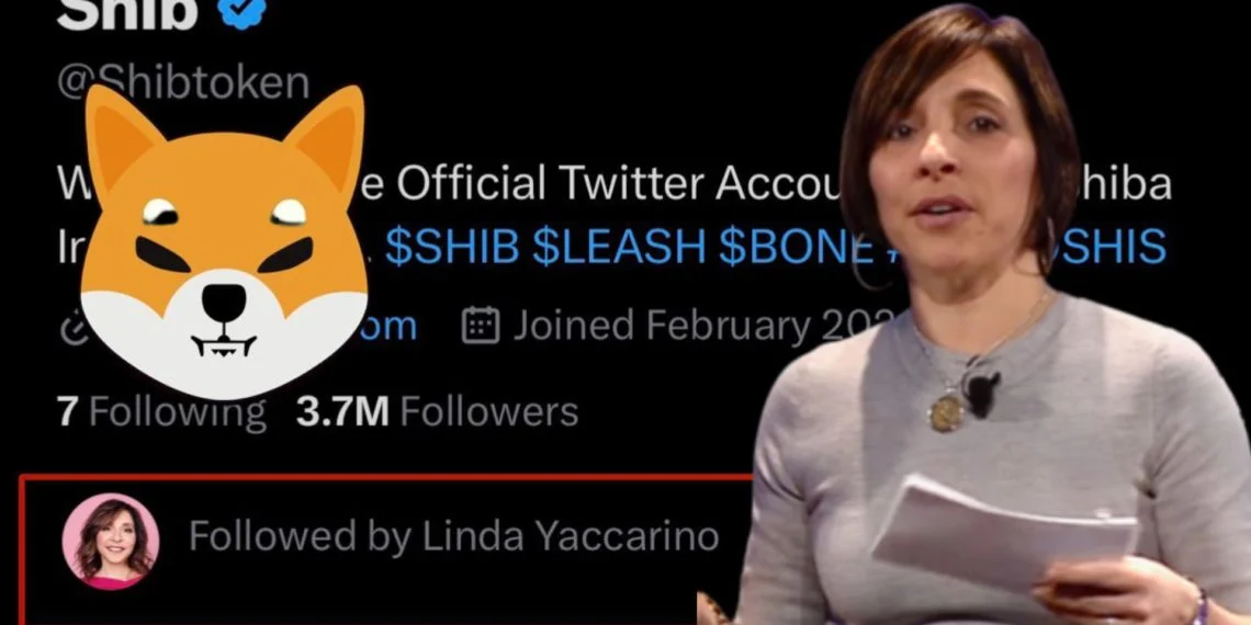 推特新CEO Linda Yaccarino关注柴犬币、狗狗币等山寨币相关账号